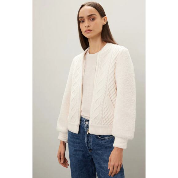 Maje Bomba Off-white Knit Sweater - Picture 2 of 11